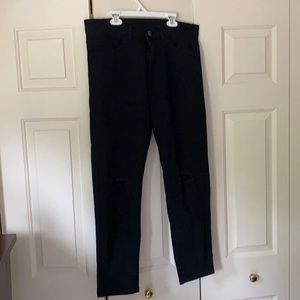 Men’s Black Jeans Ripped Shein